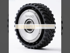 서비스 로봇 모바일 섀시용 강철 삽입 고하중 고무 트랙 구동 휠