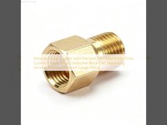 압력 게이지 구리 조인트 정밀 CNC 가공 중국 맞춤형 구리 합금 전도 블록 CNC 가공 서비스 정밀 압력 게이지 피팅